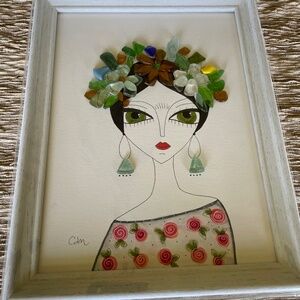 Sea Glass Frida Kahlo NWOT